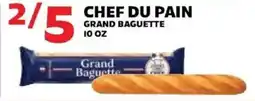 Sedano's Chef du Pain grand baguette offer