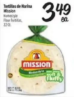 El Super Mission Homestyle Flour Tortillas offer
