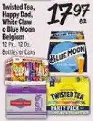 El Super Twisted Tea, Happy Dad, White Claw or Blue Moon offer