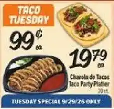 El Super Charola de Tacos Taco Party Platter offer