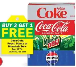 Schnucks Coca-Cola, Pepsi, Starry or Mountain Dew offer