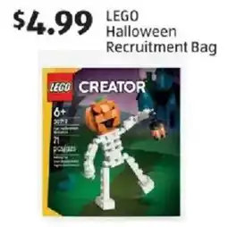 Aldi Lego creator halloween recruitment bag offer