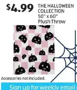 Aldi The Halloween Collection Plush Throw offer