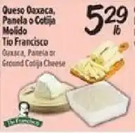 El Super Tio Francisco Queso Oaxaca, Panela or Cotija Molido offer