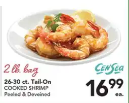 Pete's Fresh Market 26-30 ct. Tail-On COOKED SHRIMP offer