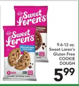Pete's Fresh Market 9.6-12 oz. Sweet Loren's Gluten Free COOKIE DOUGH offer