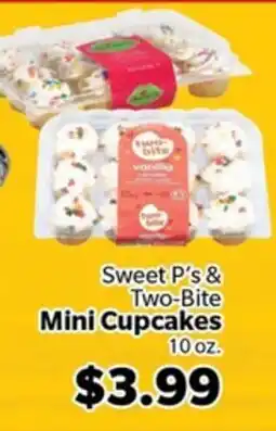 Living Fresh Market Sweet P's & Two-Bite Mini Cupcakes offer