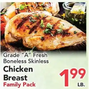 Eurofresh Market Grade A Fresh Boneless Skinless Chicken Breast offer