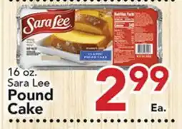 Eurofresh Market 16 oz. Sara Lee Pound Cake offer