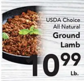 Eurofresh Market USDA Choice All Natural Ground Lamb offer