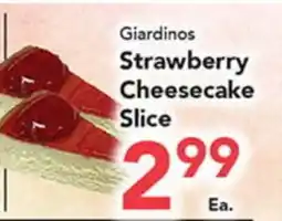 Eurofresh Market Giardinos Strawberry Cheesecake Slice offer