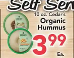 Eurofresh Market Cedar's Organic Hummus offer