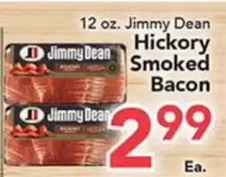 Eurofresh Market 12 oz. Jimmy Dean Hickory Smoked Bacon offer