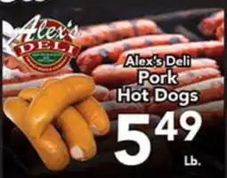 Eurofresh Market Alex's Deli Pork Hot Dogs offer