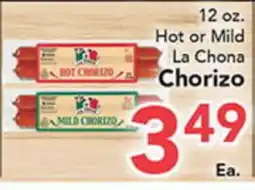 Eurofresh Market La Chona Chorizo offer