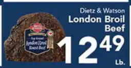 Eurofresh Market Dietz & Watson London Broil Beef offer