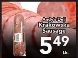 Eurofresh Market Andy's Deli Krakowska Sausage offer