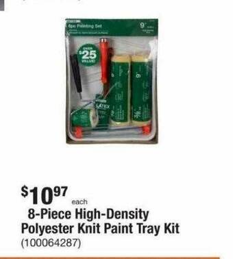 The Home Depot 8-piece High-density Polyester Knit Paint Tray Kit offer