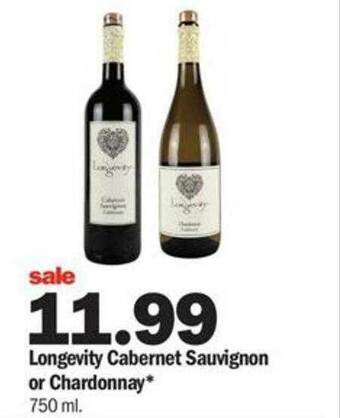 Meijer Longevity Cabernet Sauvignon Or Chardonnay offer