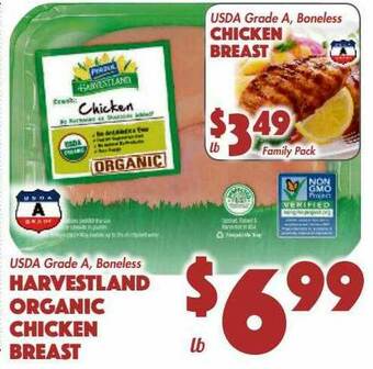 The Food Emporium Harvestland Organic Chicken Breast offer