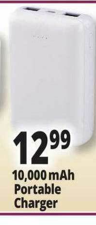 Ocean State Job Lot 10,000 Mah Portable Charger offer