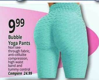 Ocean State Job Lot Bubble Yoga Pants offer