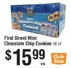 Smart & Final First Street Mini Chocolate Chip Cookies offer