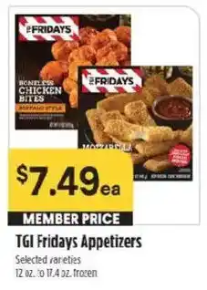 Raley's Tgi Fridays Appetizers offer