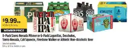 Raley's 8-Pack Sierra Nevada Pilsner or 6-Pack Lagunitas, Deschutes, Sierra Nevada, Cali Squeeze, Firestone Walker or Athletic Non-Al offer