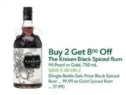 Publix The Kraken Black Spiced Rum offer