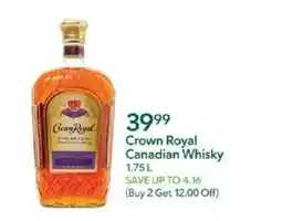 Publix Crown Royal Canadian Whisky offer
