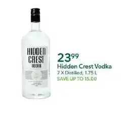 Publix Hidden Crest Vodka offer