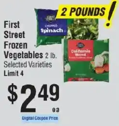 Smart & Final First Street Frozen Vegetables offer