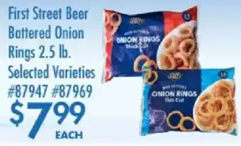 First Street Beer Battered Onion Rings