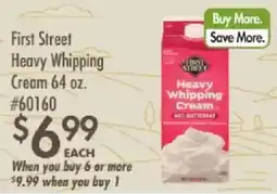 Smart & Final First Street Heavy Whipping Cream offer