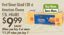 Smart & Final First Street Sliced American Cheese offer