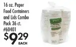 Smart & Final Vwo paper food containers and lids combo offer