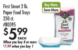 Smart & Final First Street paper food trays offer