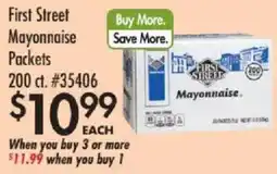 Smart & Final First Street mayonnaise packets offer