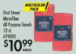 Smart & Final First Street Microfiber All Purpose Towels offer