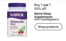 Walgreens Natrol sleep supplements offer