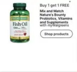 Walgreens Nature's Bounty Fish Oil offer