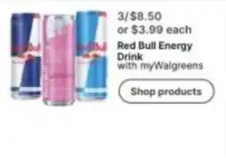 Walgreens Red Bull Energy Drink offer