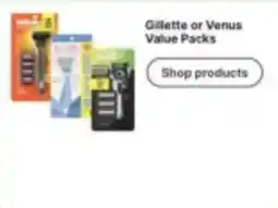 Walgreens Gillette or Venus Value Packs offer