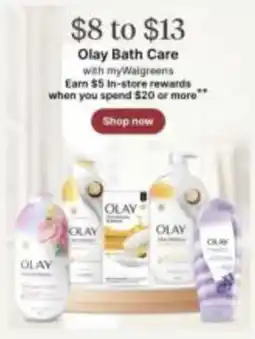 Walgreens Olay Bath Care offer