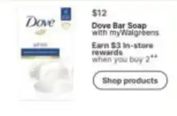 Walgreens Dove Bar Soap with myWalgreens offer