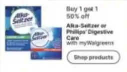 Walgreens Alka-Seltzer or Phillips' Digestive Care offer