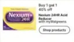 Walgreens Nexium 24HR Acid Reducer offer