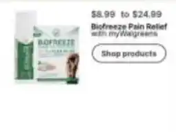Walgreens Biofreeze Pain Relief offer