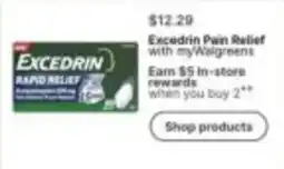 Walgreens Excedrin Pain Relief offer
